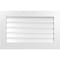 Ekena Millwork Vertical Surface Mount PVC Gable Vent: Functional, w/ 3-1/2"W x 1"P Standard Frame, 34"W x 22"H GVPVE34X2201SF - alternate 1